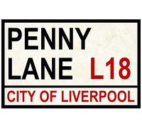 Inga Street Road Signs Penny Lane New Decoration Props Plaque 8X12 inch