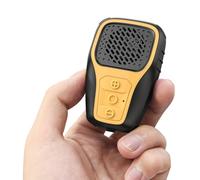 INGA Wearable Bluetooth Speaker, IP67 Waterproof Clip-on Mini Portable Speakers, Wireless Clip Speaker with Built-in Mic, Hands-Free Music and Calls for Work/Riding/Golf/Outdoor(Yellow)