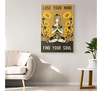 Inga Yoga Girl Meditation Girl Lose Your Mind Find Your Soul Meditation Room Meditation Mindfulness Yoga Studio Funny Gift Metal Signs 8x12 inch
