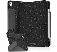 Ingcase for iPad 5th/6th,iPad Pro 9.7 Inch,iPad Air 1st/2nd Case - Trifold & Y Stand for Women Cute Girly Build - in Pencil Holder and Auto Sleep/Wake Cover for Apple Tablet, Leopard-Print