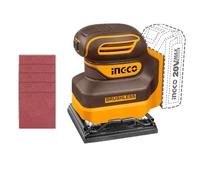 INGCO 20V Cordless 1/4 Sheet Sander (Body Only), Brushless Motor, Electric Sheet Finishing Sander 12000RPM, Quarter Sheet Palm Sanders CSHSLI2024