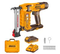 INGCO 20V Cordless Brad Nailer 2 Nails/s, Electric Nail Gun, 2 Nails/s, Depth Adjustment, LED Work Light with 1Pcs 2.0Ah Battery and 1Pcs Charger CSTLI3808
