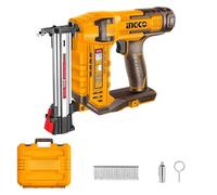 INGCO 20V Cordless Brad Nailer (Body Only), Electric Nail Gun, 2 Nails/s, Depth Adjustment, LED Work Light with 200Pcs Nails (18mm) CSTLI3805