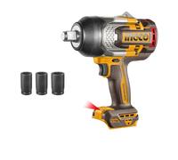 Ingco 20V Cordless Impact Wrench 1750NM (Body only) Square Drive 3/4", Brushless Motor, with 3Pcs Sockets CIWLI201751