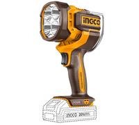 Ingco 20V Lithium-Ion Cordless Torch (Body Only) 2500LM, 3 Mode Settings, 130° Adjustable Head, Hands-Free Design, Handheld Work Lamp CWLI20885