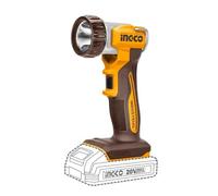 Ingco 20V Lithium-Ion Cordless Torch (Body Only), 5W, 2 Brightness Modes CWLI2058