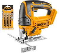 Ingco 20V Lithium-Ion Jigsaw Body Only 5Pcs Saw Blades Included