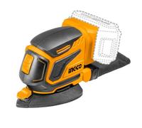 Ingco 20V Lithium-Ion Palm Sander Including A Battery, Battery Charger And 3 Pieces Sanding Sheets