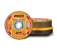 INGCO 25Pcs 115mm Cut Off Wheels for Metal And INOX, 1mm Ultra-thin Metal Cutting Disc Set for Angle Grinder Packed by Metal Box MCD11011525