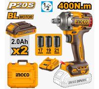 Ingco Impact Wrench 1/2Inch Square Drive - Brushless Cordless 20V