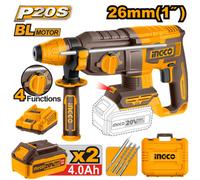 Ingco Rotary Hammer Drill, Cordless 20V, Sds+ Brushless