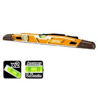 Ingco Spirit Level 60Cm, Heavy Duty Mason's Level, Die-Cast Aluminium