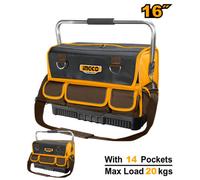 Ingco Tool Bag 16Inch 14 Pockets And Steel Handle