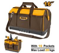 INGCO Tool Bag Max load 20kg 16" Tote-Style with Strap
