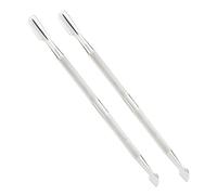 Inge Cuticle Pusher Tool, Professional Stainless Steel Nail Scraper & Cuticle Remover, Double-Sided Cuticle Tool for Gel Nail Removal & Cleaning, Durable Manicure Tool for Home & Salon Use - 2 Pack