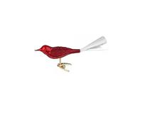 Inge-glas - Christmas Tree Decoration - Bird, Imperial Red Opal - Glass - Dimensions: 10 cm