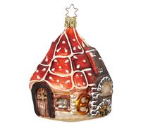 Inge-Glas® Pfefferkuchenhaus Hänsel und Gretel 11cm Glass Christmas Ornament