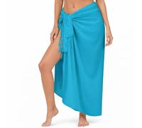 INGEAR Sarong Wraps for Women Bathing Suit Wrap with Coconut Shell Included Sarongs for The Beach (Turquoise)