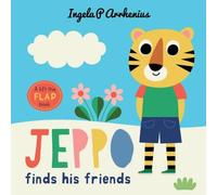 Ingela P. Arrhenius Jeppo Finds His Friends: A Lift-the-Flap Book Hardback in White Ingela P. Arrhenius White