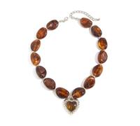 Ingemark Colorful chunky Beaded Necklace for Women: Boho Irregular Resin Bead Necklace Adjustable Choker Necklace Trendy Resin Jewelry for Women, Adjustable, Metal, No Gemstone