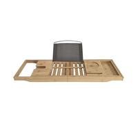 InGenious All Natural Bamboo Bath Caddy Expandable Portable Relaxation Station