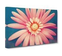 Ingenious Daisy Flower Canvas Print | Gallery Wrapped 30mm Frame Wall Art | 30x20 inches | Ready to Hang | Contemporary Floral Picture | Living Room Bedroom Lounge Office
