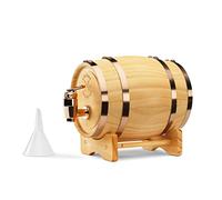 InGenious Mini Wooden Whiskey Barrel Decanter | Miniature Spirit Keg with Stand