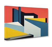 Ingenious Modern Abstract Art Canvas Print | Gallery Wrapped 30mm Frame Wall Art | 30x20 inches | Ready to Hang | Abstract Picture | Living Room Bedroom Lounge Office