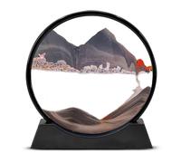 InGenious Sand Art Circular Framed Sandscape Dynamic Moving 3D Desk Display