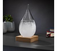 InGenious Teardrop Storm Glass on Stand Ornamental Weather Forecast Barometer
