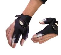 InGenious White LED Torch Gloves Battery Powered Adjustable Mitt Flashlight