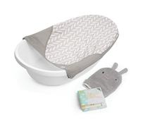 Ingenuity 3-in-1 Baby Bath Tub, Sylvi Grow with Me Bathtub, Newborn to Toddler, Includes Supportive Sling, Wash Mitt & Bath Book, Easy Release Drain Plug, 0-24 Months