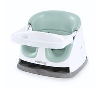 Ingenuity, Baby Base 2-in-1 Seat, Mist, Booster Chair, Dining and Feeding Seat for Toddlers, Easy to Clean with Removable and Self-Storing Tray, Ages