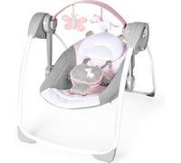 Ingenuity Comfort 2 Go Compact Portable 6-Speed Cushioned Baby Swing with Music
