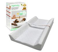 Ingenuity Contoured Changing Mat - Includes Waterproof Changing Mat and Safety Belt with Quick Release