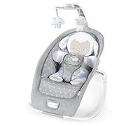 Ingenuity, Cuddle Lamb Baby Rocking Hammock with Vibration, Game Bow are 2 Stuffed Animals, 12 Melodies, 4 Nature Sounds, Adjustable Volume, Ergonomic, from Newborn to 18 kg