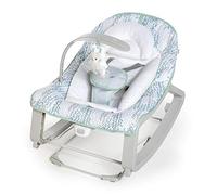 Ingenuity, Evolutive Bouncer and Jumping Seat - Keep Cozy 3-in-1 Spruce, Soothing Vibrations, Play Arch, 5 Harness Points, 2 Tilt Positions, Neutral, from Birth to 18 kg, Grey