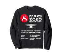 Ingenuity Helicopter Flight Flying Mars 2020 Girls Kids Boys Sweatshirt