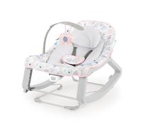 Ingenuity Keep Cozy 3-in-1 Grow with Me Vibrating Baby Bouncer Seat & Infant to Toddler Rocker, Vibrations & Toy Bar, 0-30 Months Up to 40 lbs, Pink Burst