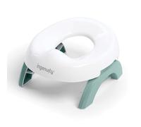 Ingenuity My Travel Potty, 2-in-1 Baby and Toddler Portable Potty Seat & Potty Ring, Lightweight Foldable, Includes Travel Bag & 3 Disposable Liners, Neutral