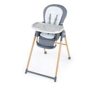Ingenuity Proper Positioner Deluxe High Chair - 7-in-1 Convertible Baby Seat, Faux Wood Print Legs, Unisex, for Ages 0-36 Months