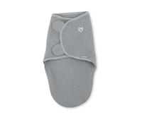 Ingenuity SwaddleMe Original Muslin Baby Swaddle, 100% Cotton, Improves Sleep & Calms Startle Reflex, 0-3 Months, 1.0 TOG, 7-14 Pounds - Granite