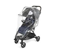Ingenuity Universal Convenience Stroller Rain Cover, Baby Weather Shield for Rain, Wind & Snow, Fits Most Strollers with Car Seat, Vented Airflow, High Visibility, Easy Install & Storage - Clear