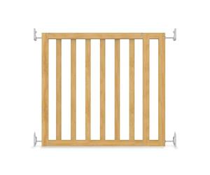 Ingenuity Wooden Baby Gate, Doorway 36S Series, Wooden Dog Gate, 76-91cm Wide, 71 cm Tall, No Drill Pressure Mounted or Hardware Mounted, Customizable Wood Panels