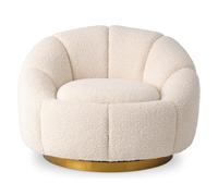 Inger Swivel Chair - Bouclé Cream