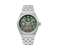 Ingersoll 1892 The Broadway Automatic Mens Watch Green Dial and Silver Bracelet, Silver, Men Ilver