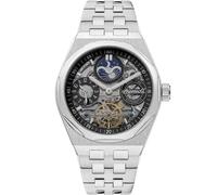 Ingersoll 1892 The Broadway Mens 43mm Automatic Watch with Skeleton Dial and Stainless Steel Bracelet