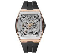 Ingersoll 1892 The Challenger Mens 45mm Automatic Watch with Silver Dial and Black PU Plastic Strap I12302