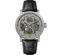 Ingersoll The Guy Mens 44mm Automatic Watch with Grey Dial and Black Leather Strap I17501