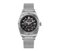 Ingersoll 1892 The Scovill for men 43 mm automatic watch with black skeleton dial and silver-tone stainless steel bracelet I13903